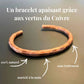 Bracelet en cuivre martelé
